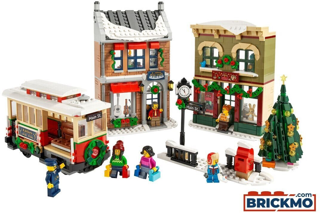 Soldes LEGO Icons - La grande rue décorée pour les fêtes (10308