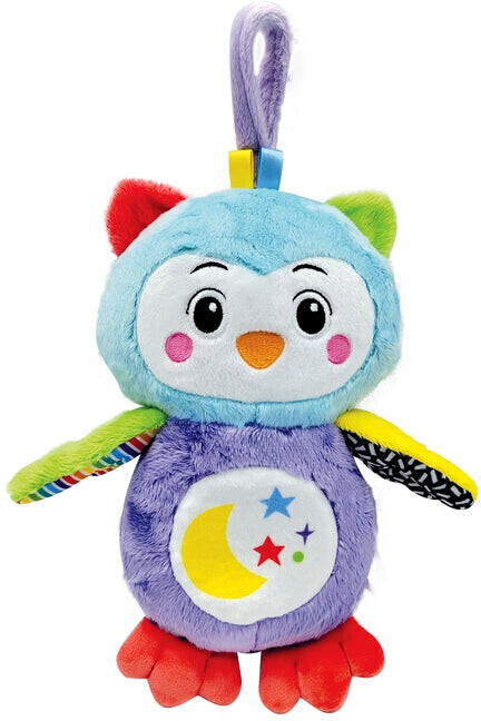 Clementoni - 17268 - Peluche Lumineuse Hibou - Jouet bébé - Peluche