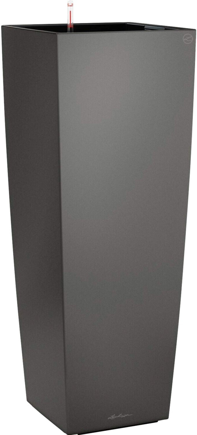Lechuza Cubico Alto All-in-One Set metallic anthracite