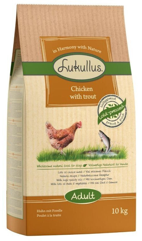 Lukullus Adult Chicken & Trout Dry Dog Food 10kg
