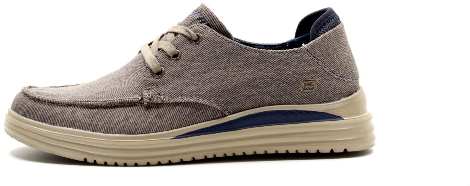 Zapatos skechers classica hombre top beige