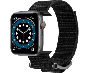 Spigen DuraPro Flex Armband Entwickelt für Apple Watch Ultra 2 / Ultra  49mm, Serie 9/8/7 45mm, Serie SE2/6/SE/5/4 44mm und Serie 3/2/1 42mm -  Schwarz