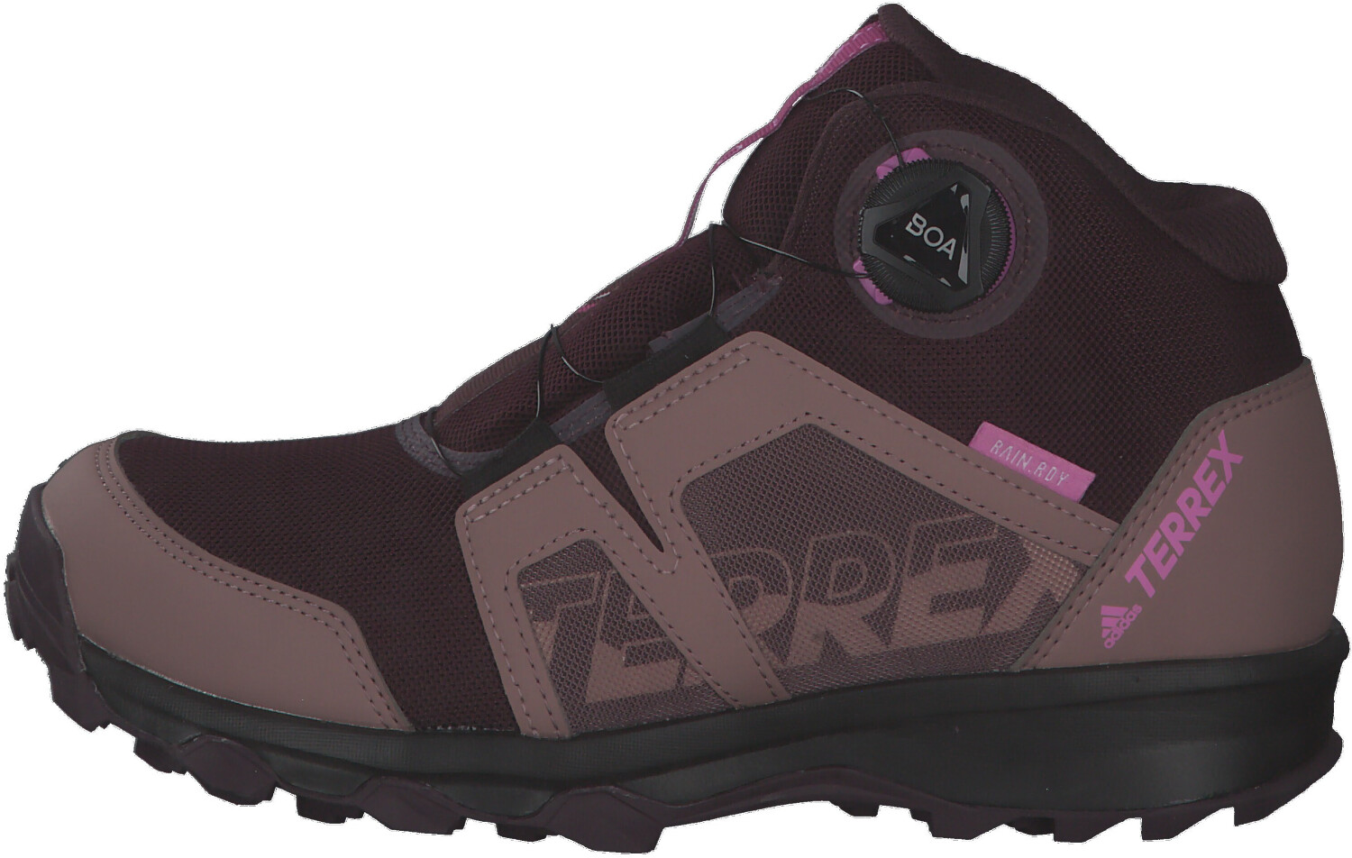 met./wonder Boa maroon/matt on Agravic shadow – from red Mid (GX2234) Adidas £22.00 Best purple Buy Deals Youth RAIN.RDY TERREX (Today)