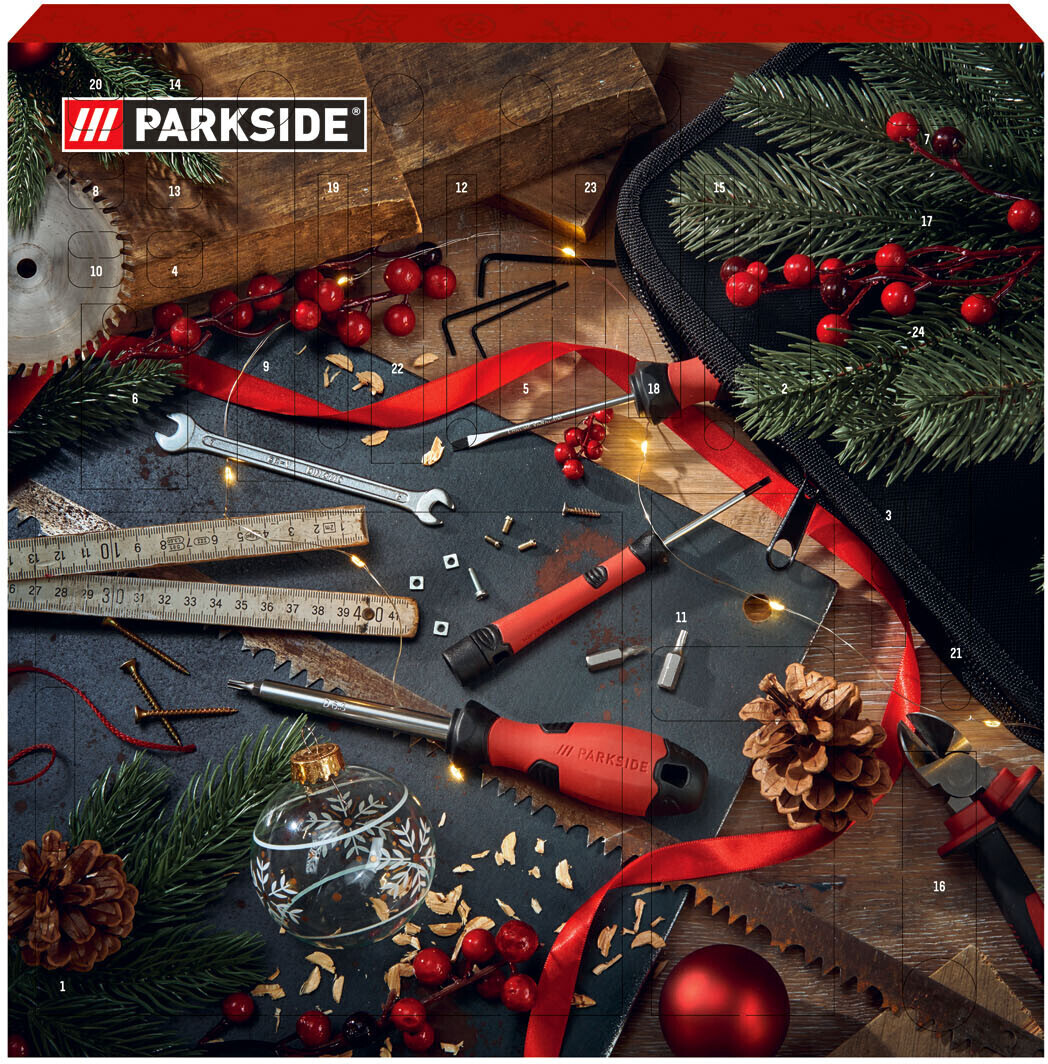 Parkside Werkzeug Adventskalender 33-tlg | Preisvergleich ab bei 19,99 €