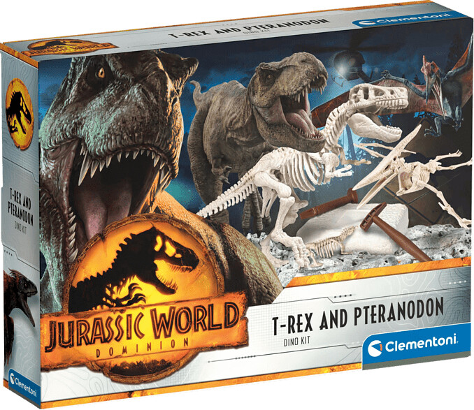 Clementoni Jurassic World T-Rex & Pteranodon Excavator Set