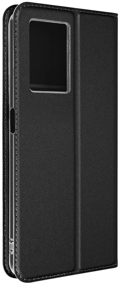 Cover Portafoglio Con Foglie E Gatto Per Oppo A77 5G E Realme Narzo 50 5G - Custodia In Pelle Con Supporto, Slot Carte E Magnete, Colore Lavanda