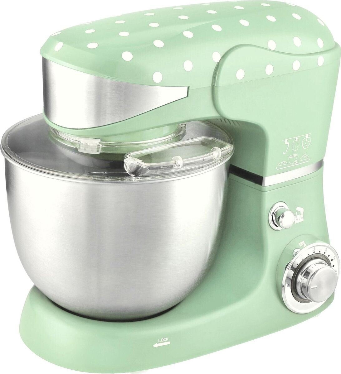 TKG M 3014 mint green dotted