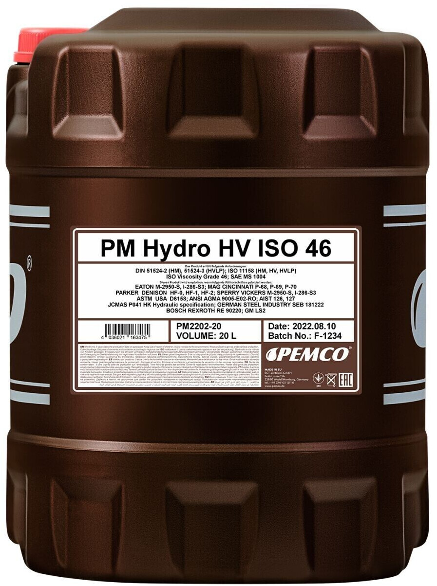 Pemco Hydro HV ISO 46 (20l)
