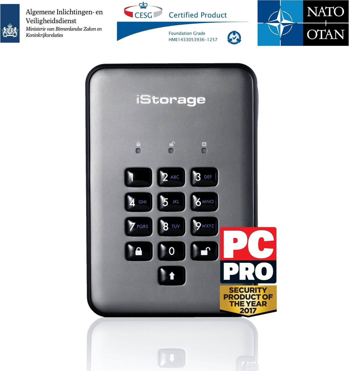iStorage diskAshur Pro2-SSD 512 Go FIPS 140-2 Level 3