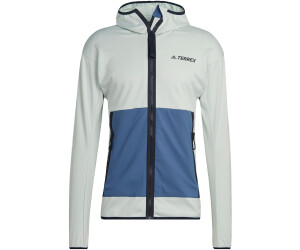 Adidas Terrex Hiking Jacket Tech Fleece Lite Hooded linen green/wonder  steel ab € 54,99
