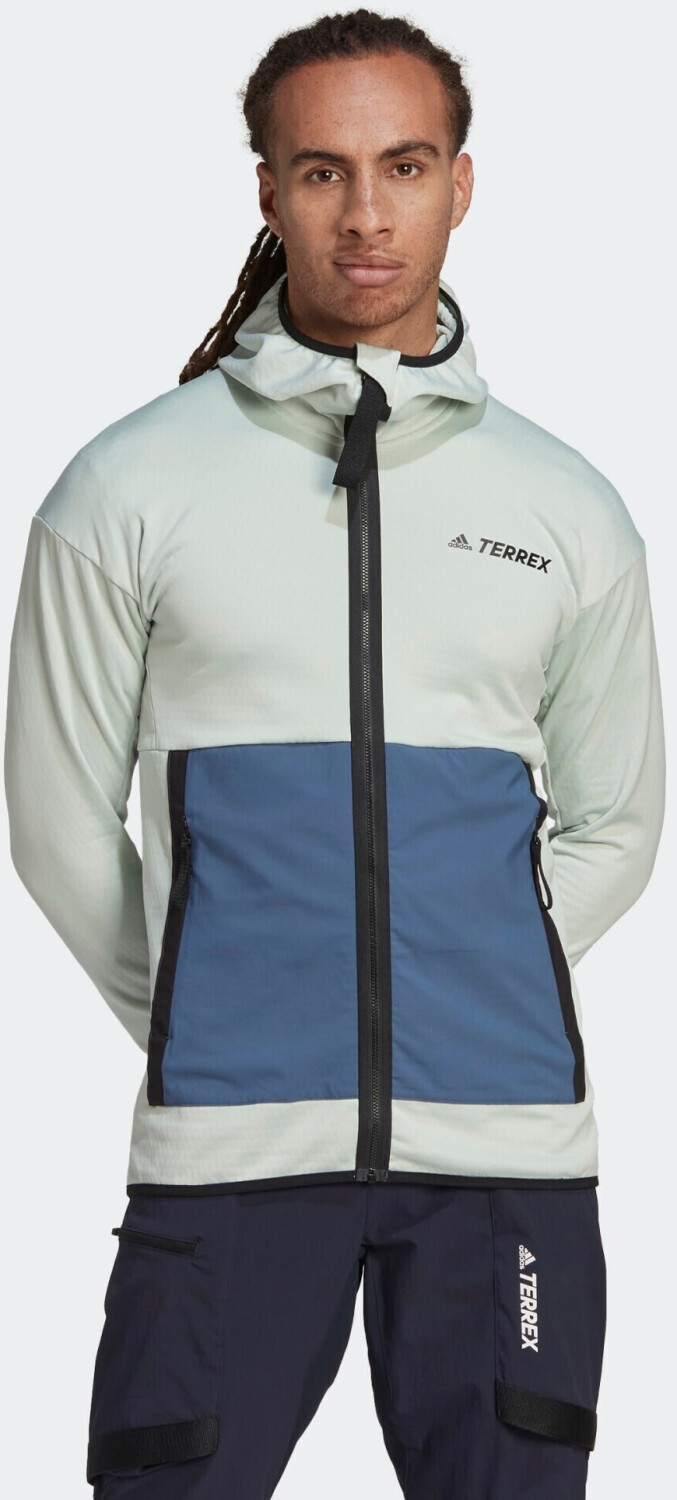 | steel Lite green/wonder Preisvergleich Tech bei Jacket linen Terrex Fleece Hooded Adidas 54,99 ab Hiking €
