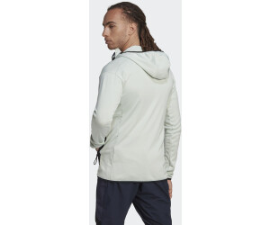 Buy Adidas Terrex Hiking Jacket Tech Fleece Lite Hooded linen green/wonder  steel from £40.00 (Today) – Best Deals on
