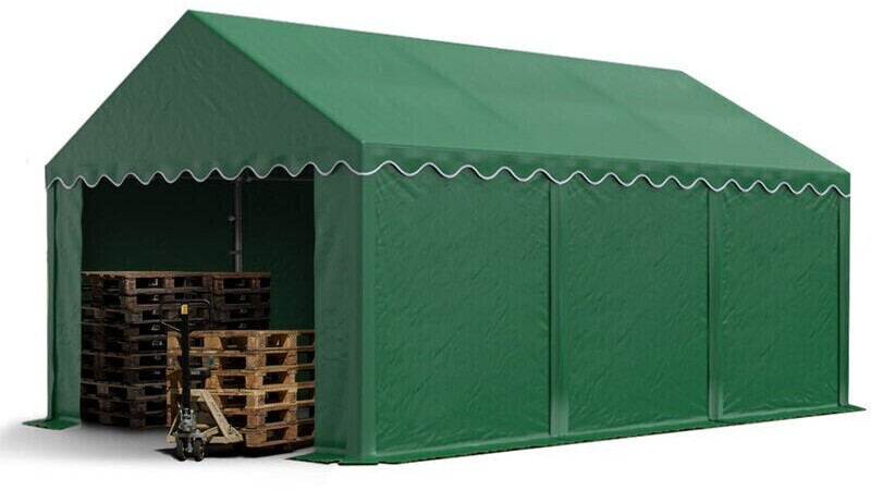 INTENT24 Tente de stockage 4x8 m abri bâche PVC 700 N imperméable