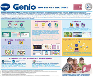 Ordinateur pour enfant VTECH Genio - Clavier AZERTY, souris, écran 5'',  mémoire 8GB - Rose - Cdiscount Jeux - Jouets