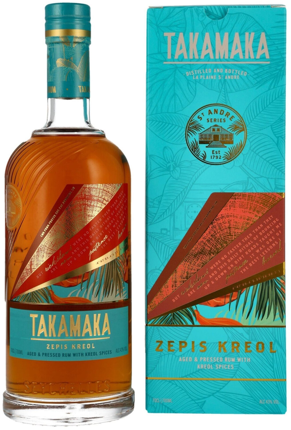 Takamaka Bay Zepis Kreol 0,7l 43%
