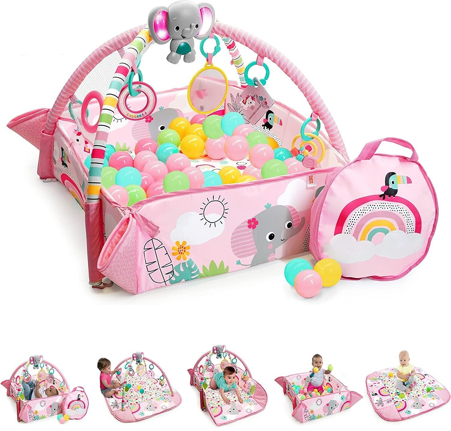 Bright Starts 5-in-1 Your Way Ball Play Tropics - Rainbow