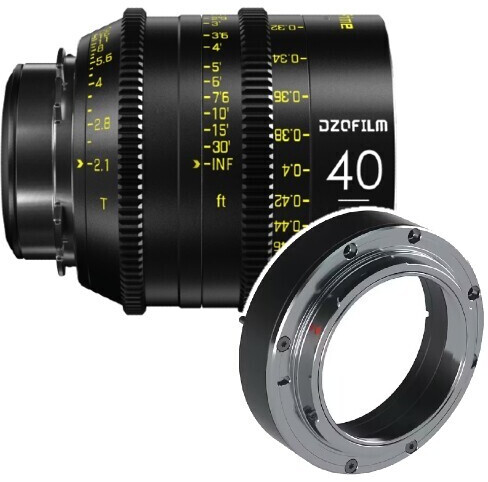 DZOFilm Vespid Prime FF 40mm T2.1 Monture PL + adaptateur EF