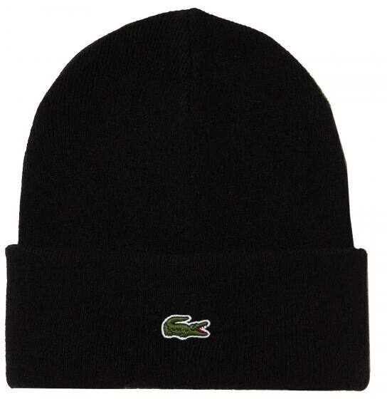 Lacoste Unisex Wool Beanie (RB9825) black