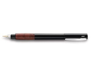 Lamy Füllfederhalter Accent Brilliant – Mit Holzgriff & 14 Karat Goldfeder, Aluminiumgehäuse