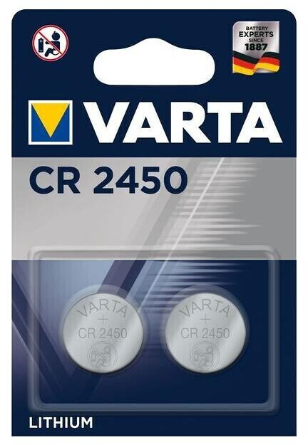 Varta CR2450 Lithium Batterie 3V - 5x 2er Packung 