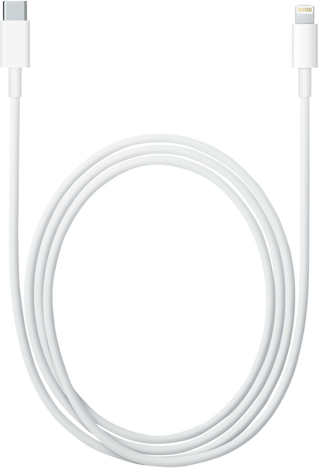 Câble Apple USB/lightning plat: évite de faire des noeuds 1m blanc