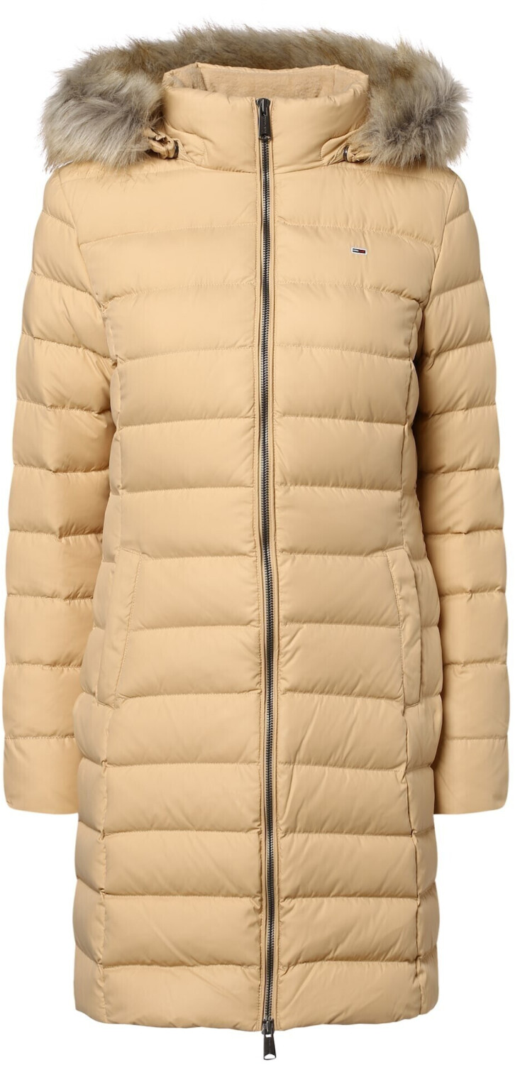 Tommy Hilfiger Essential Faux Fur Hooded Down Coat DW0DW09060 beige au meilleur prix sur idealo