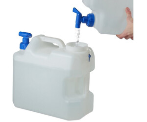 relaxdays Kanister Wasserkanister mit Hahn, 12 Liter