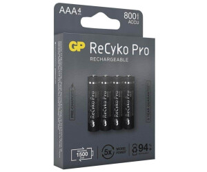 Pilas Recargables AAA 800 mAh para Teléfono GP ReCyko+ Pro
