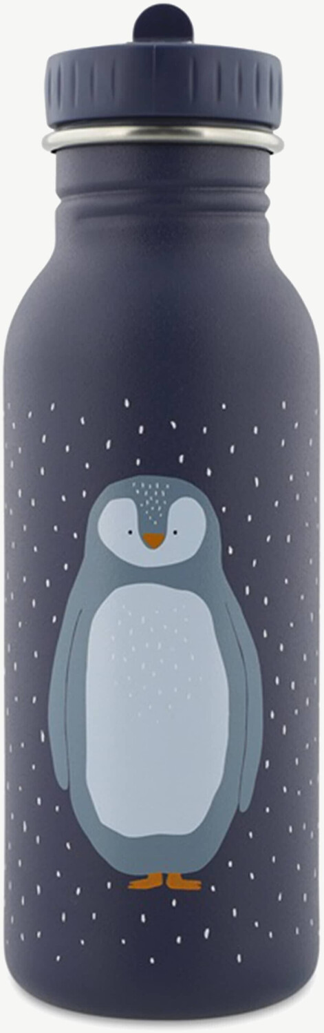 trixie-baby Stainless Steel Drinking Bottle 500ml Mr Penguin blue