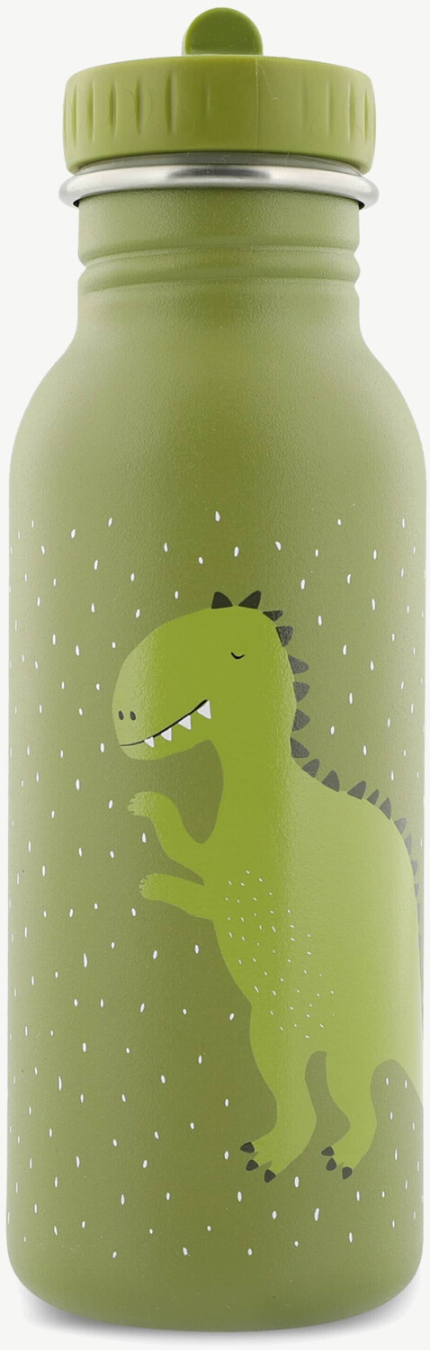 trixie-baby Stainless Steel Drinking Bottle 500ml Mr. Dino green