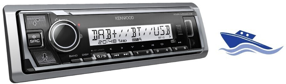 Kenwood autoradio USB, Bluetooth, Dab+, KMM-BT408DAB, Noir