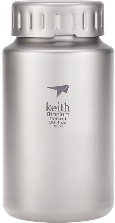 Keith Titanium Drinking Bottle Wide Mouth 900ml