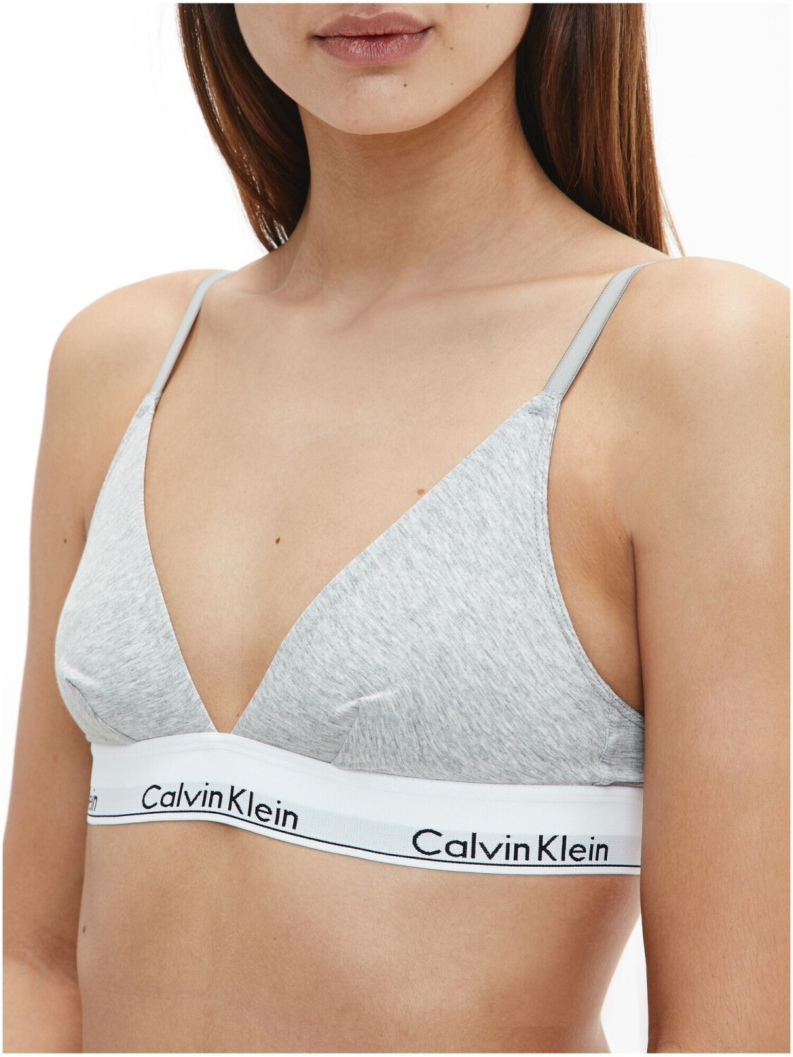 Calvin Klein Triangle € Cotton bei 21,99 Bra | ab Modern Unlined grey Preisvergleich