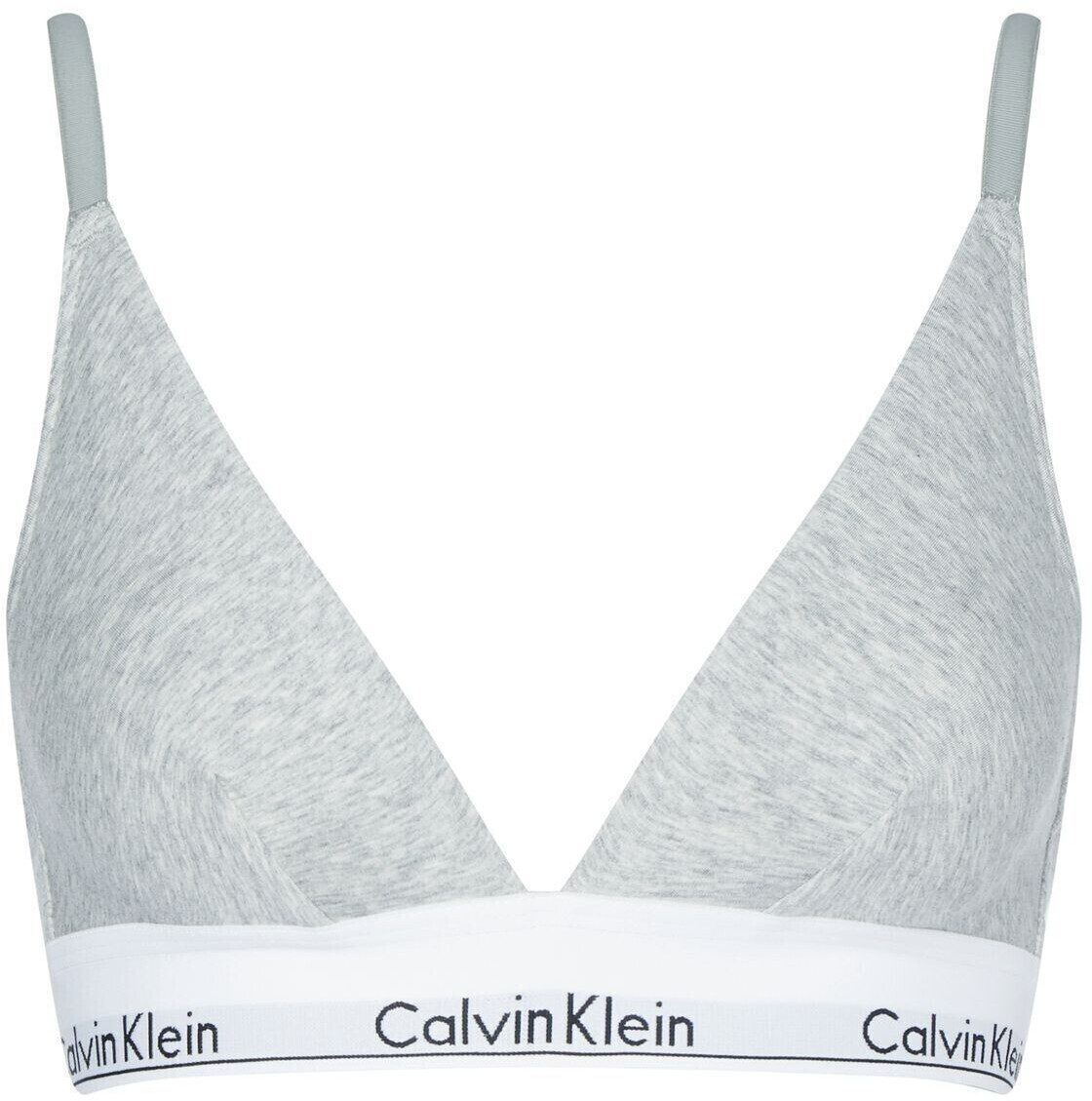 Calvin Klein Modern Cotton Padded Bralette In Dark Olive
