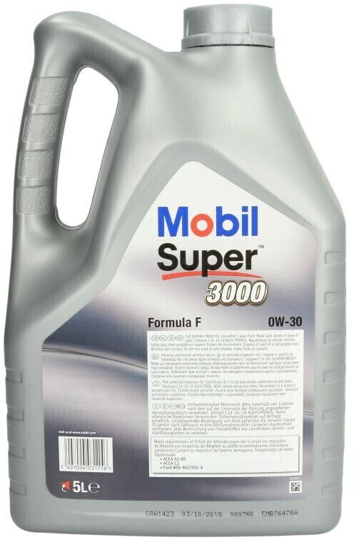 Mobil Super 3000 F-F 0W-30 (5 l)
