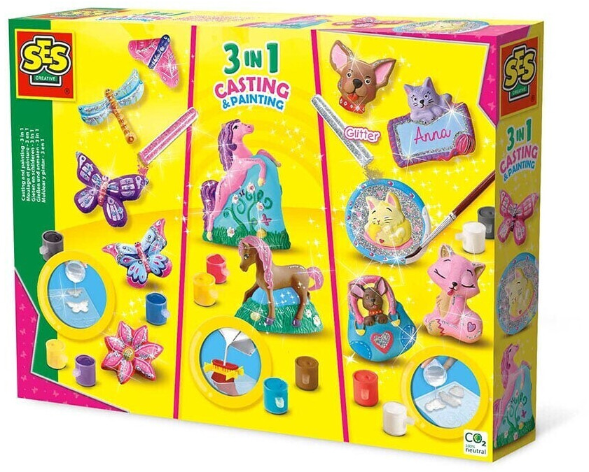 SES Creative Creative Cast and Coloring Set 3in1 (S01288)
