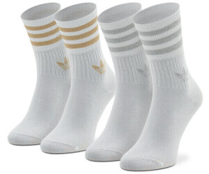 Adidas Mid-Cut Glitter Crew Socks 2-Pack Women white/magic beige/grey two  ab 15,00 € | Preisvergleich bei