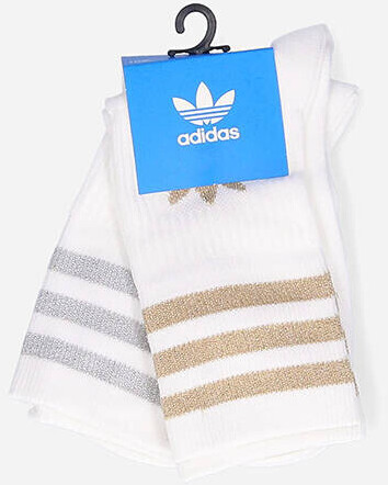 Adidas Mid-Cut Glitter Crew Socks 2-Pack Women white/magic beige/grey two  ab 15,00 € | Preisvergleich bei