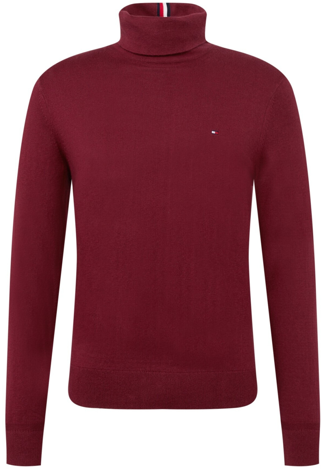 Tommy Hilfiger Cotton Cashmere Roll Neck Jumper (MW0MW28048) deep rouge