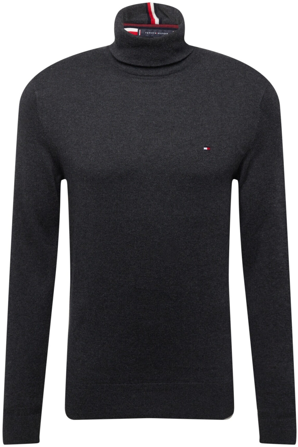 Tommy Hilfiger Cotton Cashmere Roll Neck Jumper (MW0MW28048) dark grey heather