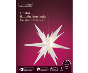 Lumineo LED Stern Ø 30 mit cm IP44 Preisvergleich (490699) 11,90 € bei | ab Timer