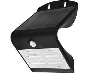 LED Solar-Wandleuchte Mit Bewegungsmelder, IP65, 3.2W 3000K – 400 Lumen, Inkl. Akku, Schwarz
