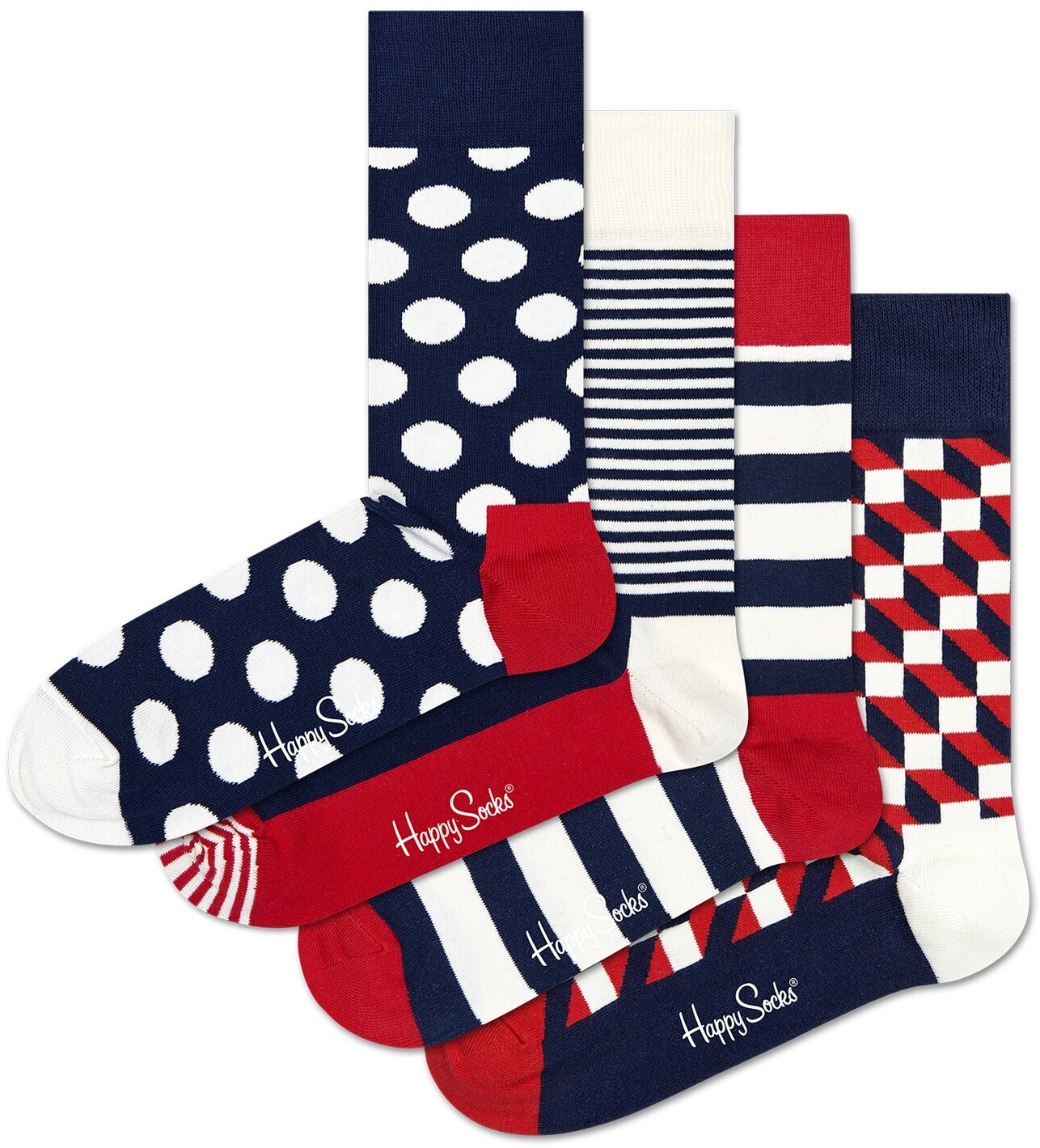 Happy Socks 4-Pack Socks (XBDO09-6002) 27,99 Classic ab Gift € bei Set Navy Preisvergleich 
