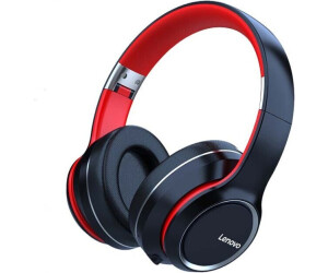 Auriculares Inalámbricos Lenovo Wireless Over Headphone HD200 Bluetooth -  Negro/Rojo