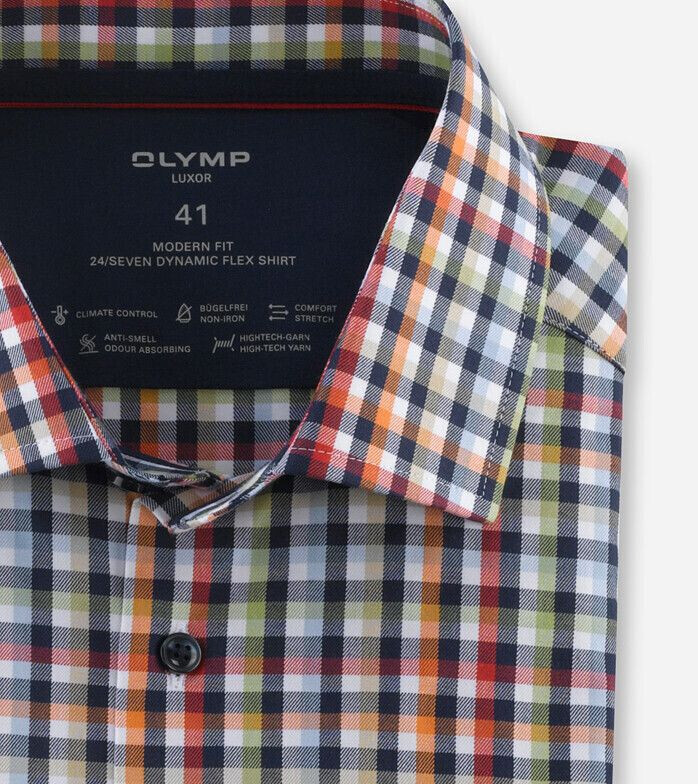 OLYMP Luxor 24/Seven Hemd Modern Fit Global Kent rot (12392-24-35) ab 55,99  € | Preisvergleich bei | Businesshemden