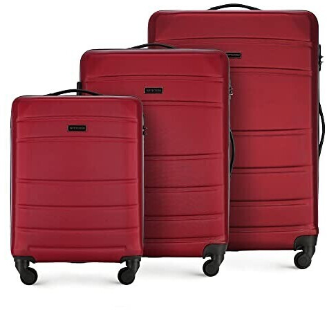 Wittchen Globe Line 4 Wheel Trolley Set 54/67/77 cm (56-3A-65S) red