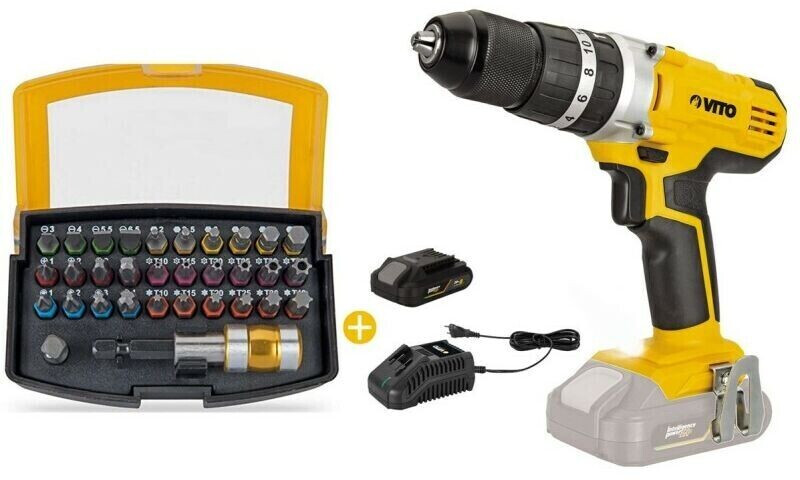 Vito VITO EGO LI PK5530 (1 x 2 Ah + chargeur + 32 embouts)