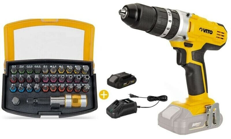 Vito VITO EGO LI PK5605 (1 x 4 Ah + chargeur + 32 embouts)
