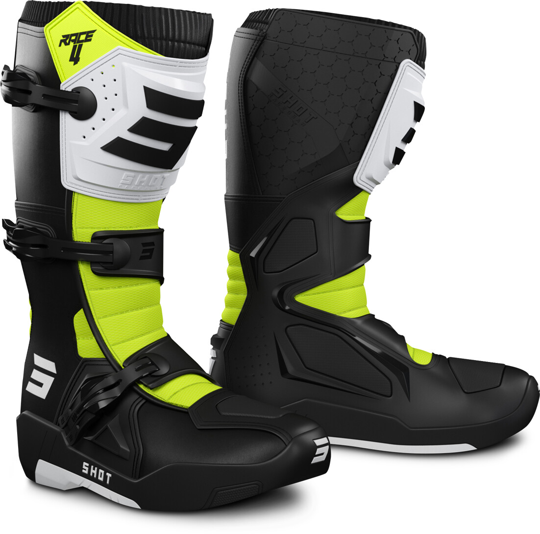 Shot Shot Race 4 black/ white/ yellow