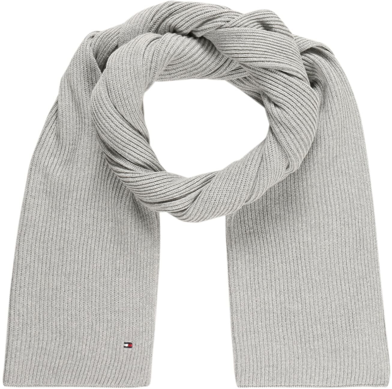 Tommy Hilfiger Essential Flag Knit Scarf light gray